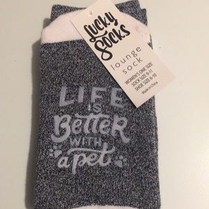 Life is Better with a Pet lounge socks